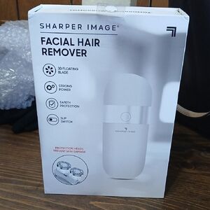 Sharper Image White Facial Hair Remover NIB BATTERY OPERATED EASY TO TRAVEL